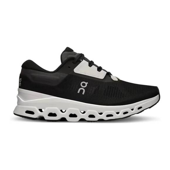 NEW ON RUNNING women's cloud stratus 3 in black/frost - Picture 1 of 3